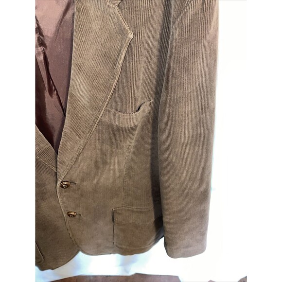 Beallpark Men’s Corduroy Jacket Size 46R Brown Hunting Outdoors Elbow Patches - Picture 7 of 12